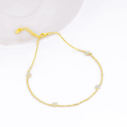 Golden Star Constellation Anklet