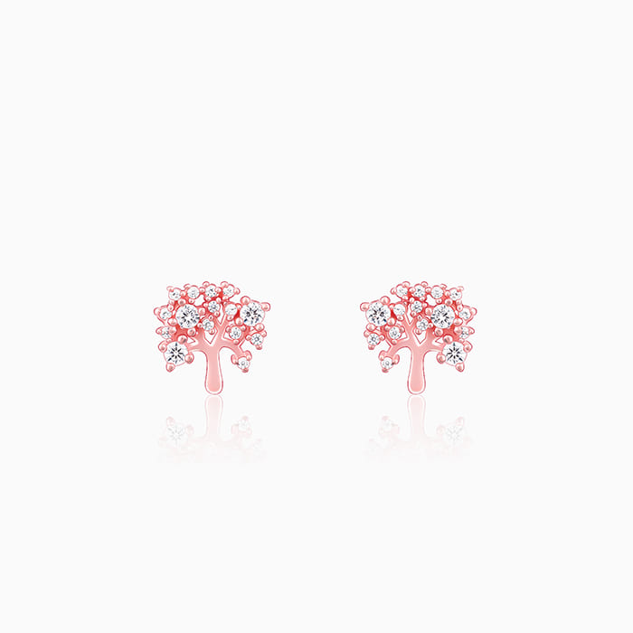 Anushka Sharma Rose Gold Tree of life Earrings