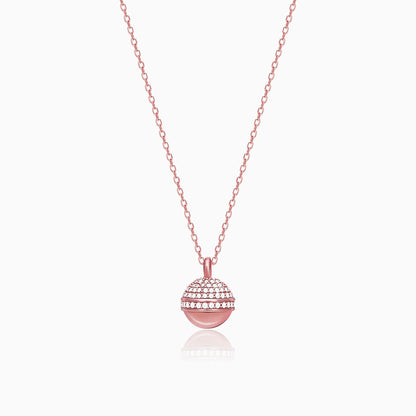 Anushka Sharma Rose Gold Studded Trinket Pendant With Link Chain